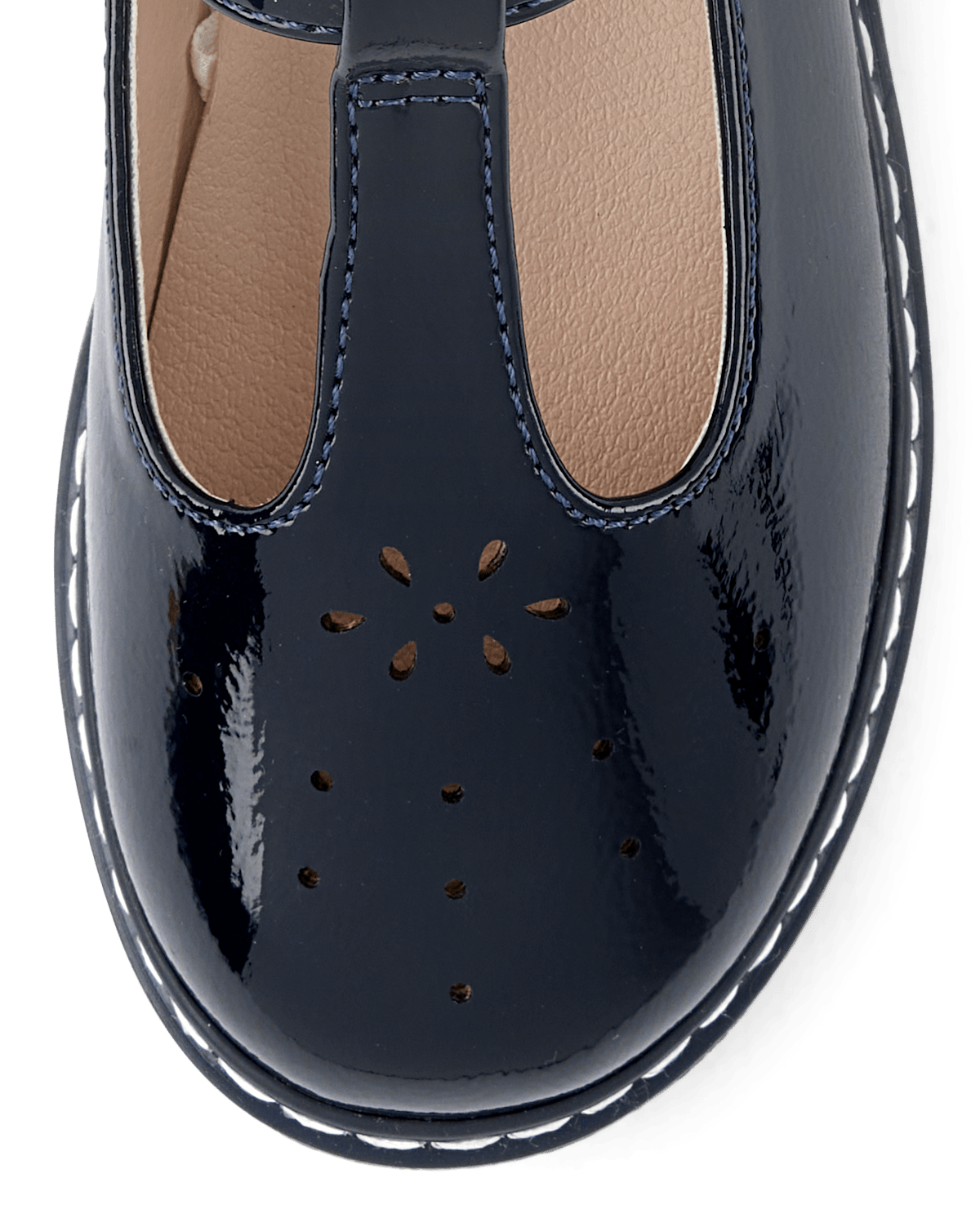 Обувь Gymboree Girls Perforated T-Strap Mary Jane Shoes - Blue Sky Mountain — фото 4