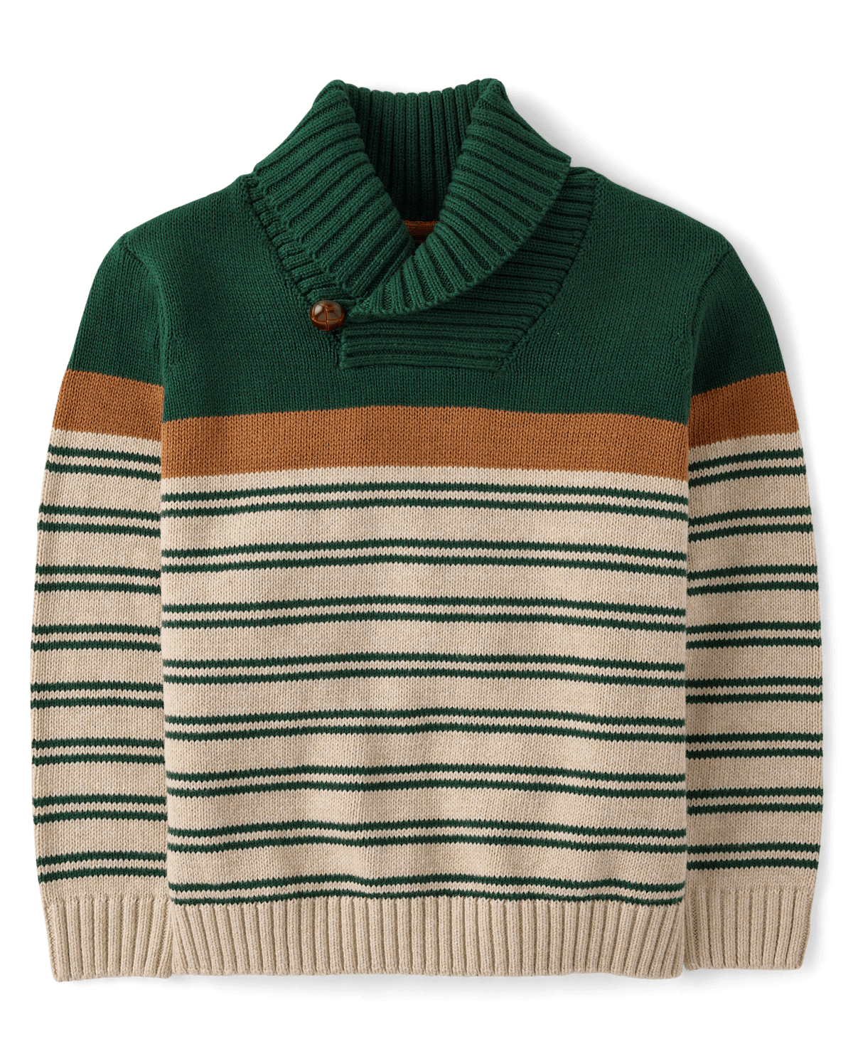 Детские свитеры Gymboree Boys Colorblock Striped Shawl Sweater - Countryside Manor — фото 1