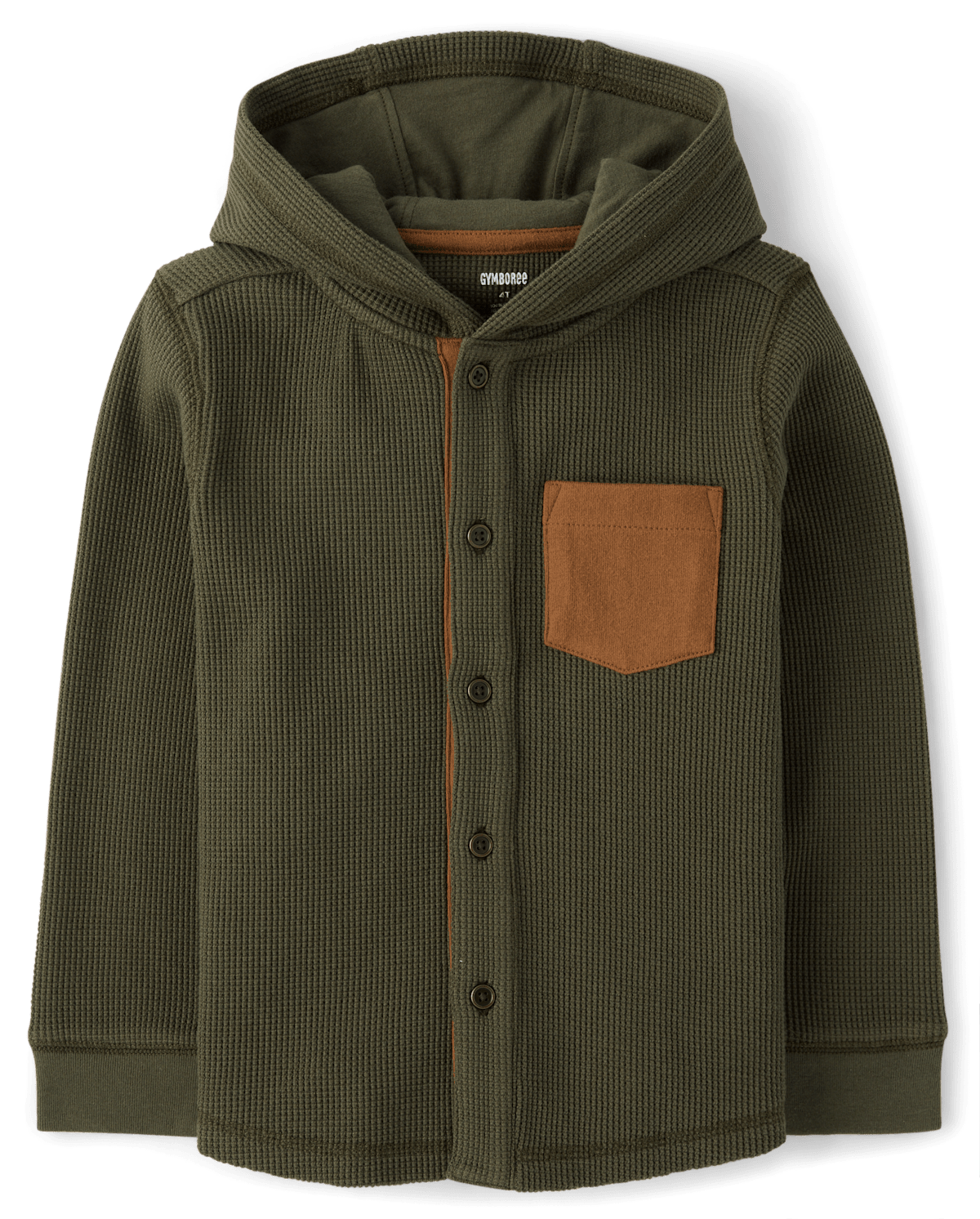 Детские топы Gymboree Boys Contrast Hooded Thermal Top - The Harvest Edit