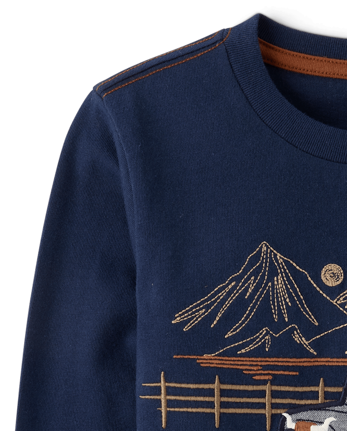 Детские топы Gymboree Boys Embroidered Truck Top - Blue Sky Mountain — фото 2