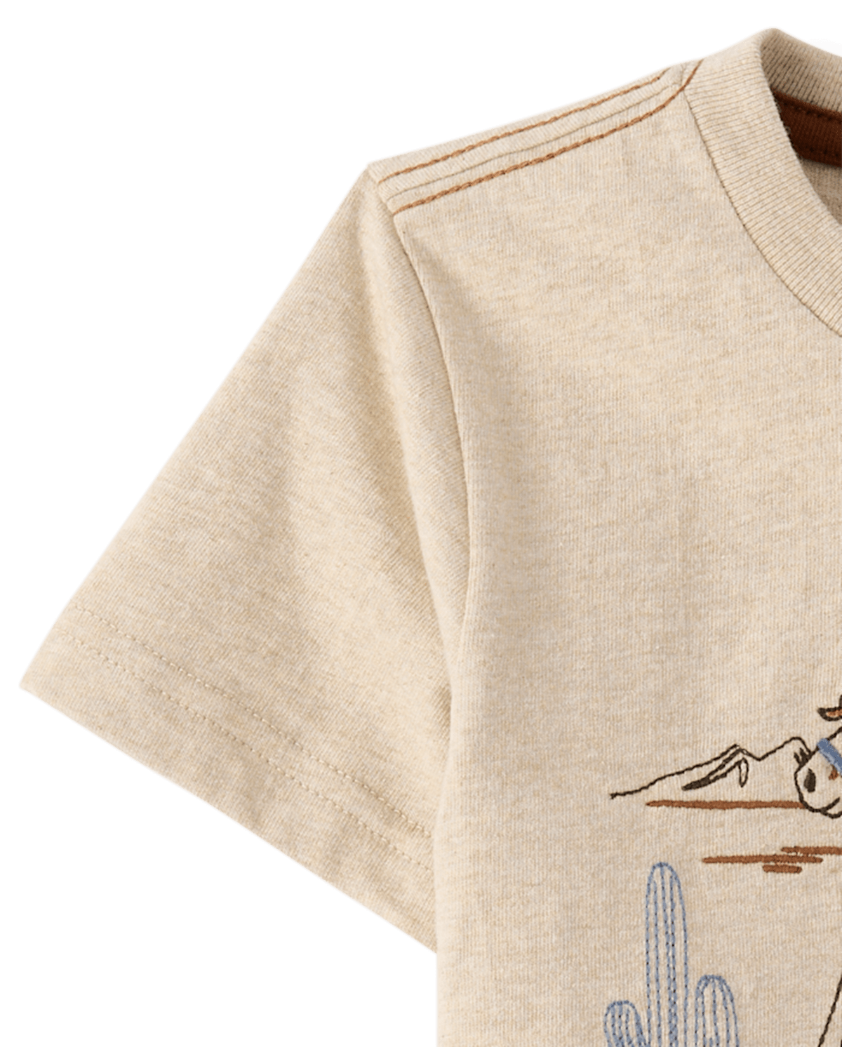 Детские топы Gymboree Boys Embroidered Horse Textured Top - Blue Sky Mountain — фото 3