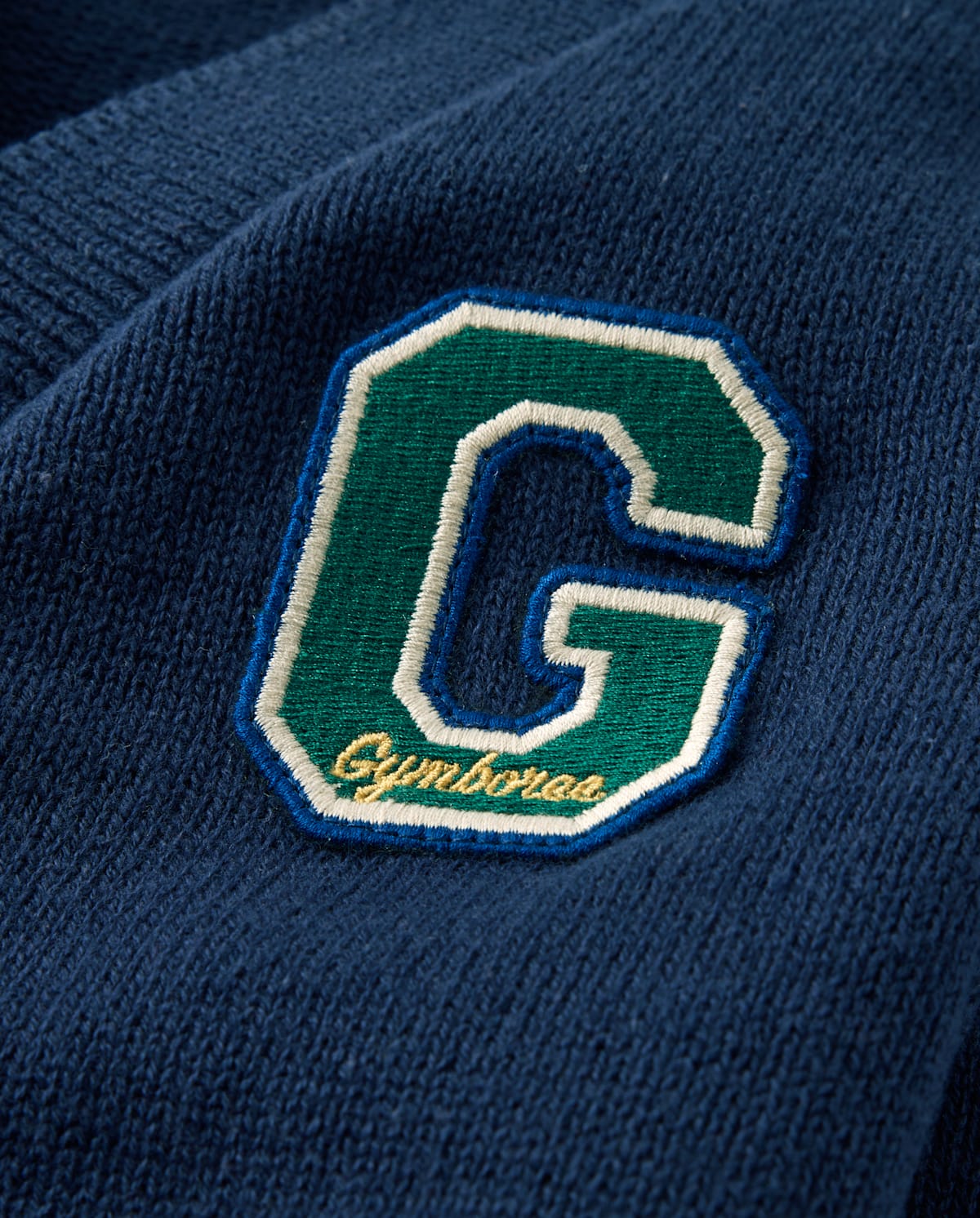 Детские кардиганы Gymboree Boys Applique Varsity Football Patch Cardigan - Collegiate Club — фото 3