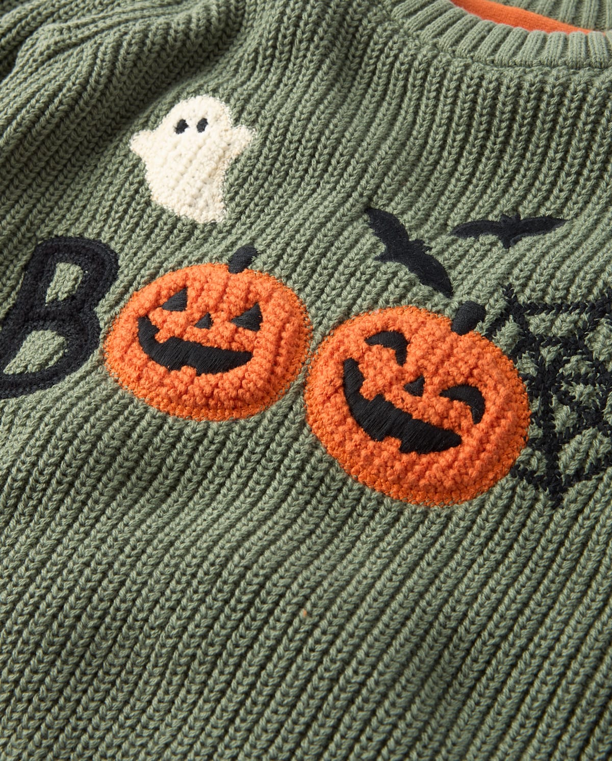 Детские свитеры Gymboree Boys Crochet Halloween Shaker Stitch Sweater - Trick or Treat — фото 2