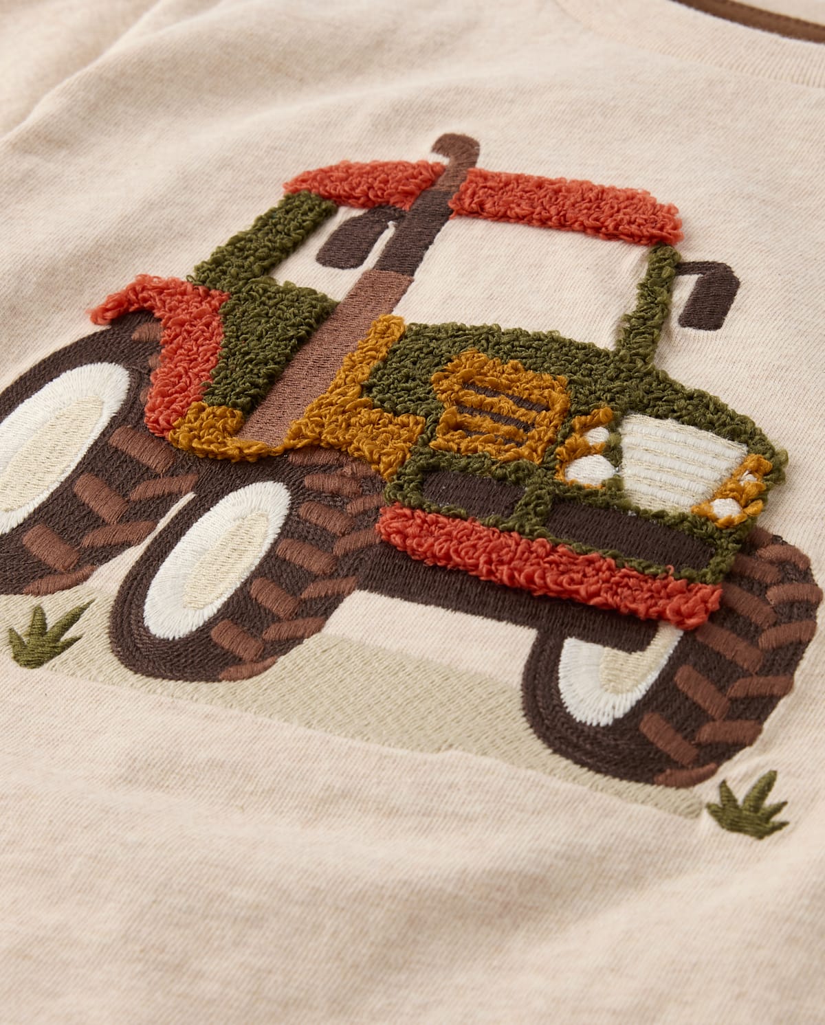 Детские топы Gymboree Boys Embroidered Chenille Tractor Top - The Harvest Edit — фото 2