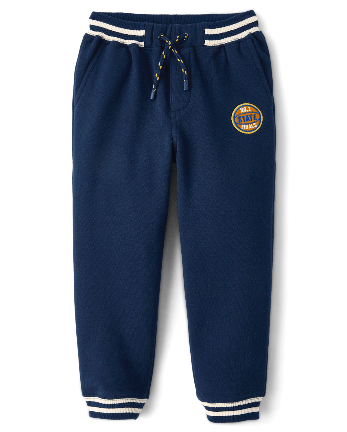 Детские брюки Gymboree Boys Embroidered Varsity Fleece Jogger Pants - Collegiate Club