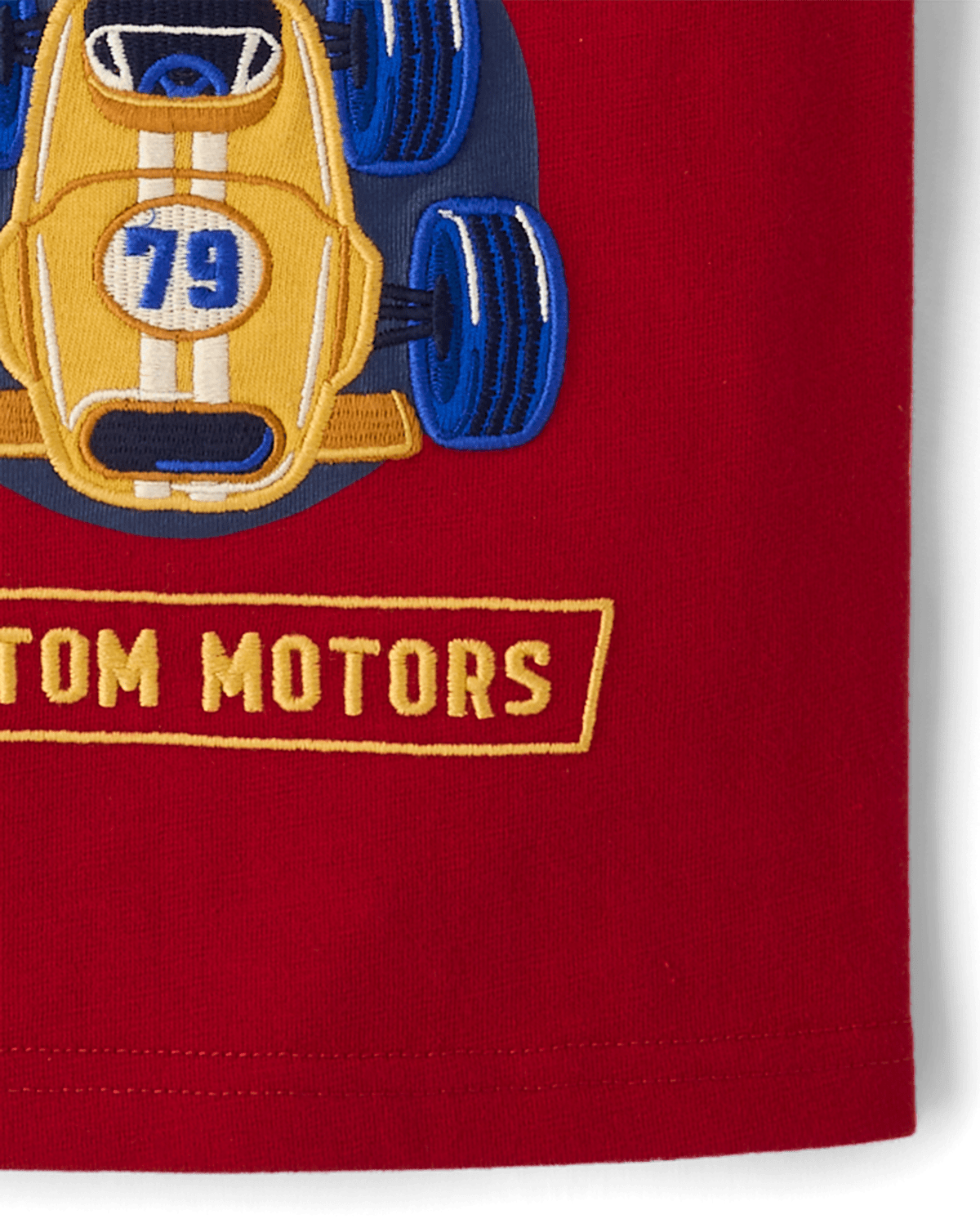 Детские топы Gymboree Boys Applique Racecar Varsity Top - Collegiate Club — фото 4