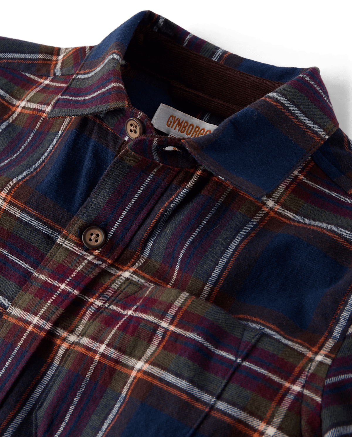 Детские рубашки Gymboree Boys Plaid Flannel Button Up Shirt - Blue Sky Mountain — фото 2