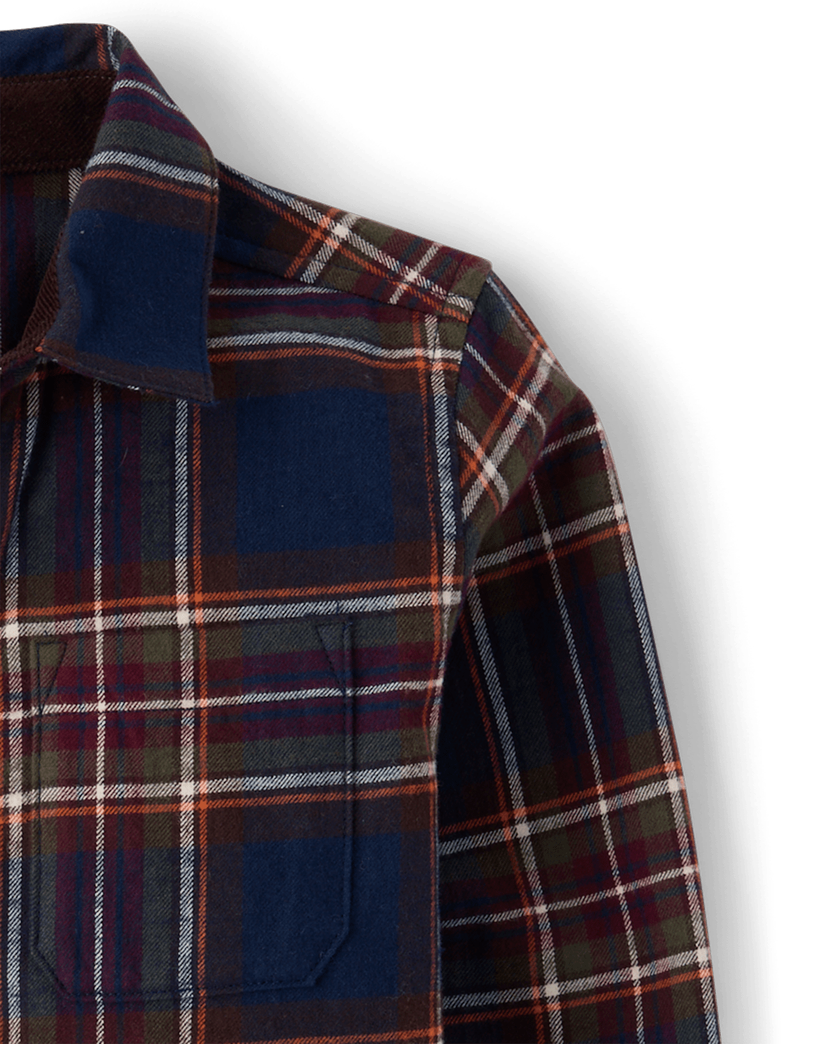 Детские рубашки Gymboree Boys Plaid Flannel Button Up Shirt - Blue Sky Mountain — фото 3