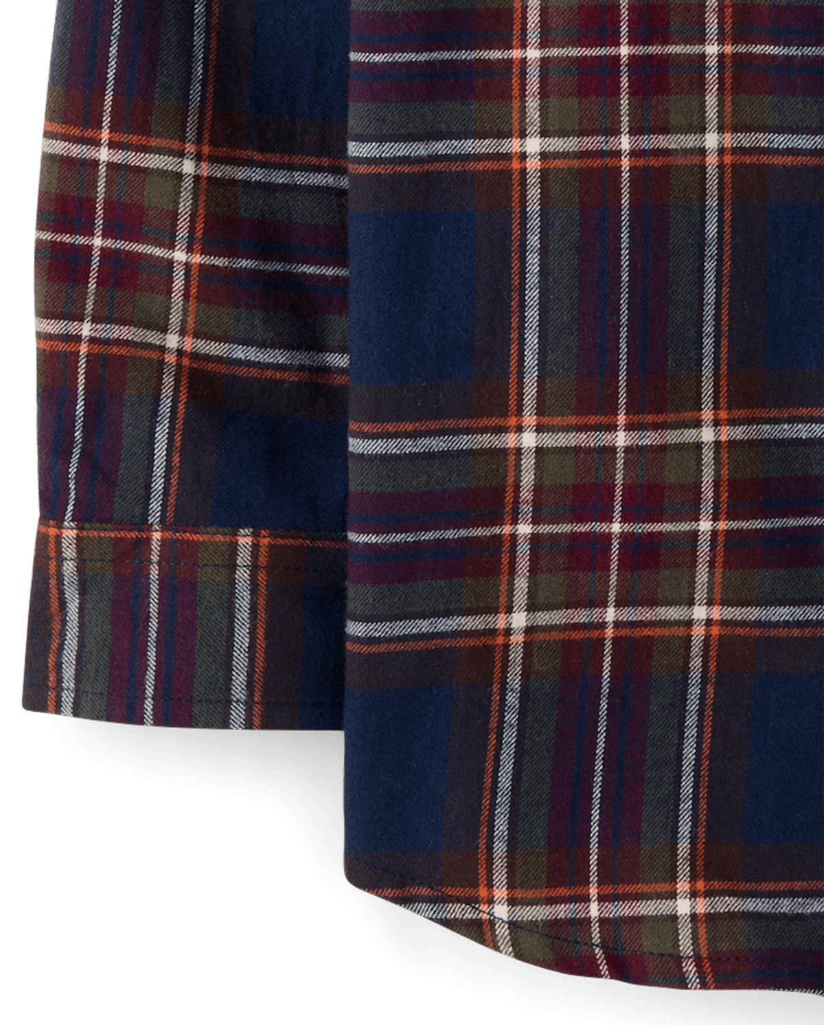 Детские рубашки Gymboree Boys Plaid Flannel Button Up Shirt - Blue Sky Mountain — фото 4