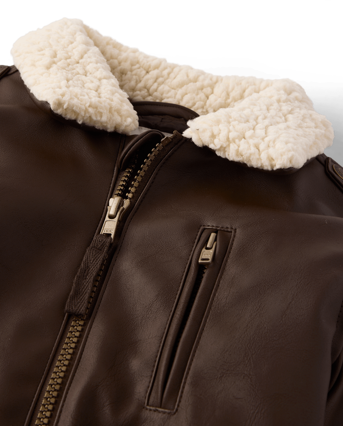 Детские куртки Gymboree Boys Faux Leather Bomber Jacket - Countryside Manor — фото 1