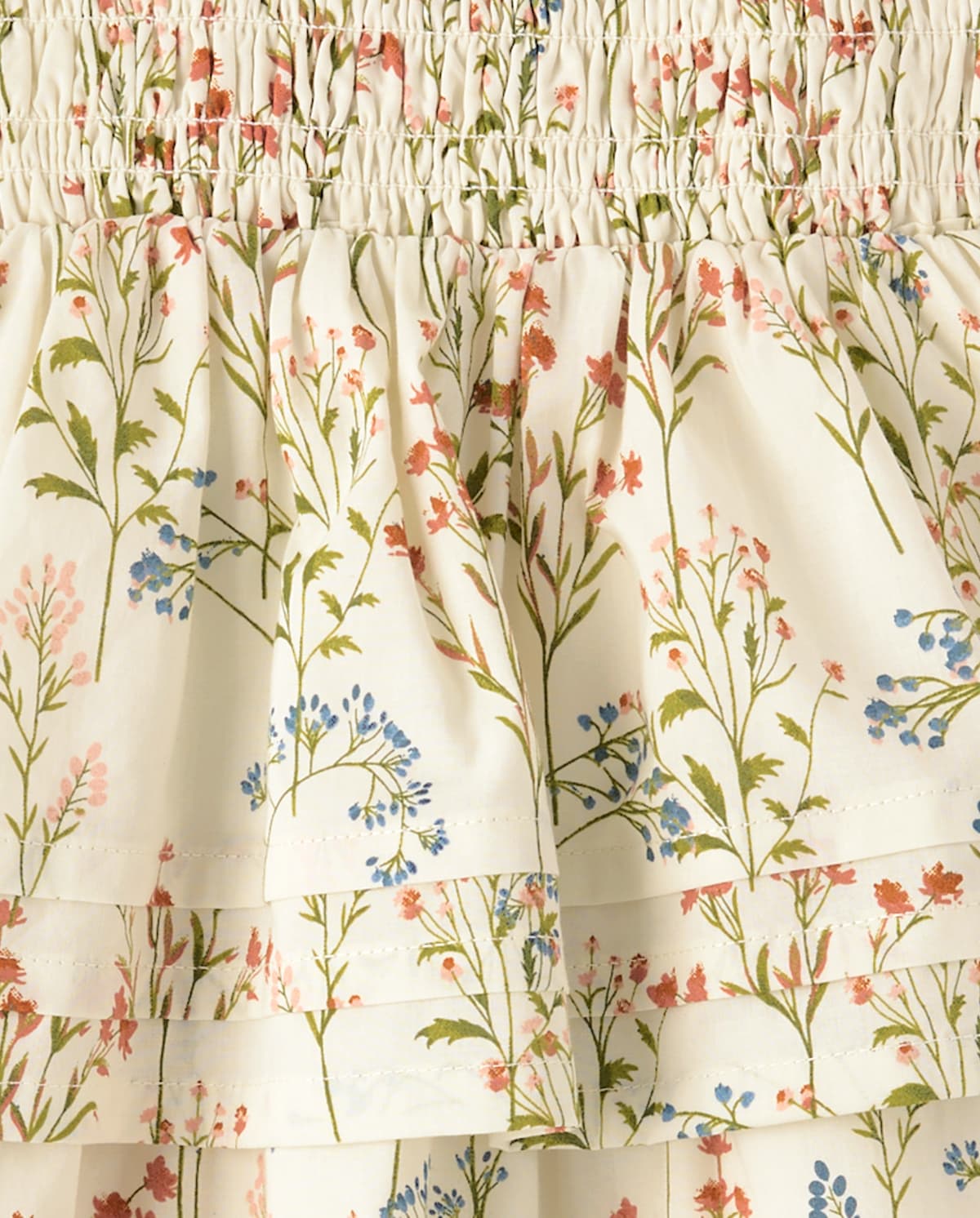 Детские платья Gymboree Girls Floral Smocked Pintuck Dress - Blue Sky Mountain — фото 5
