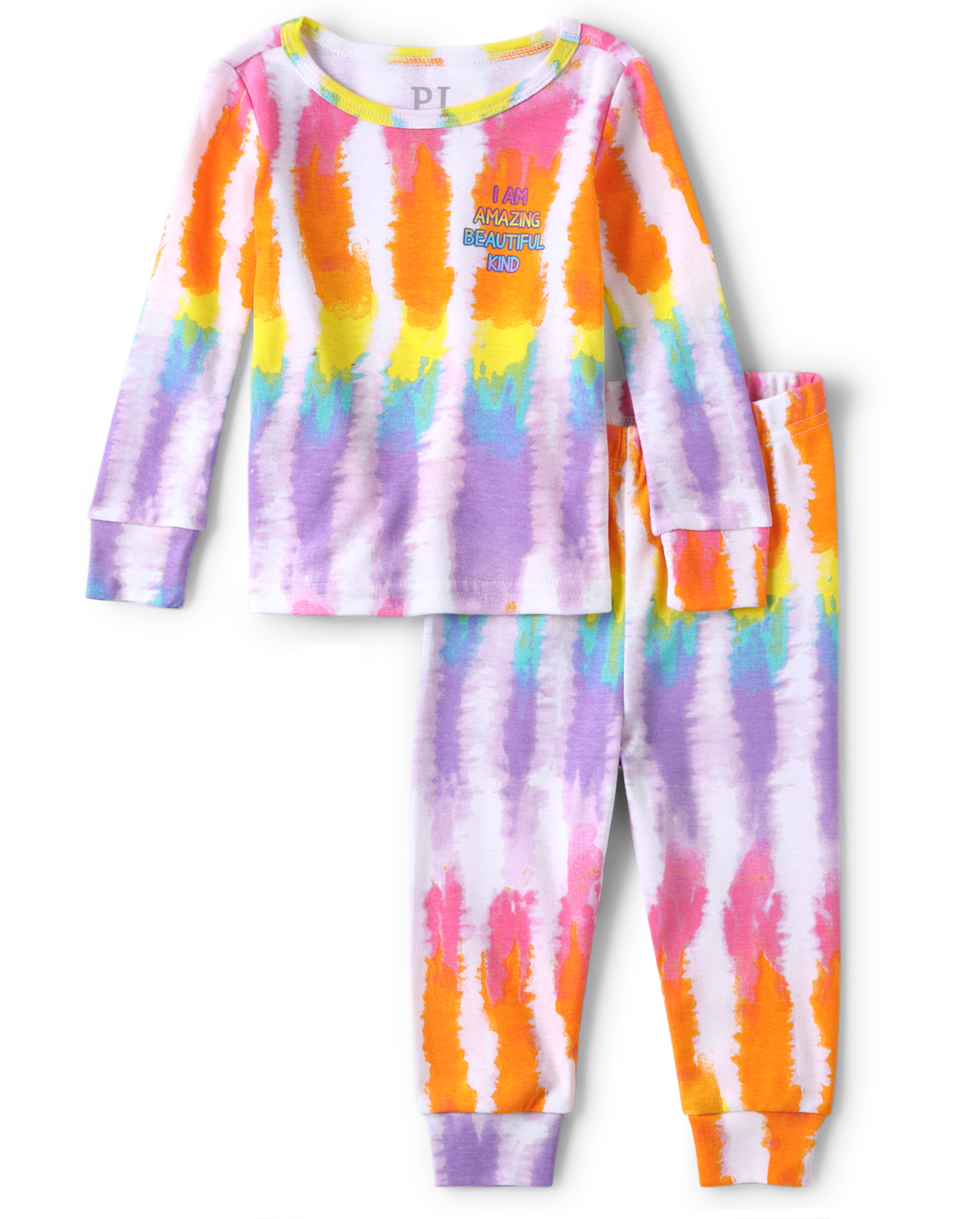 Детские пижамы Gymboree Baby And Toddler Girls Rainbow Tie Dye Snug Fit Cotton Pajamas
