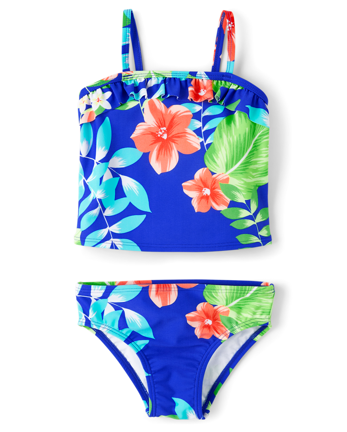 Детские купальники Gymboree Baby And Toddler Girls Tropical Ruffle Tankini Swimsuit