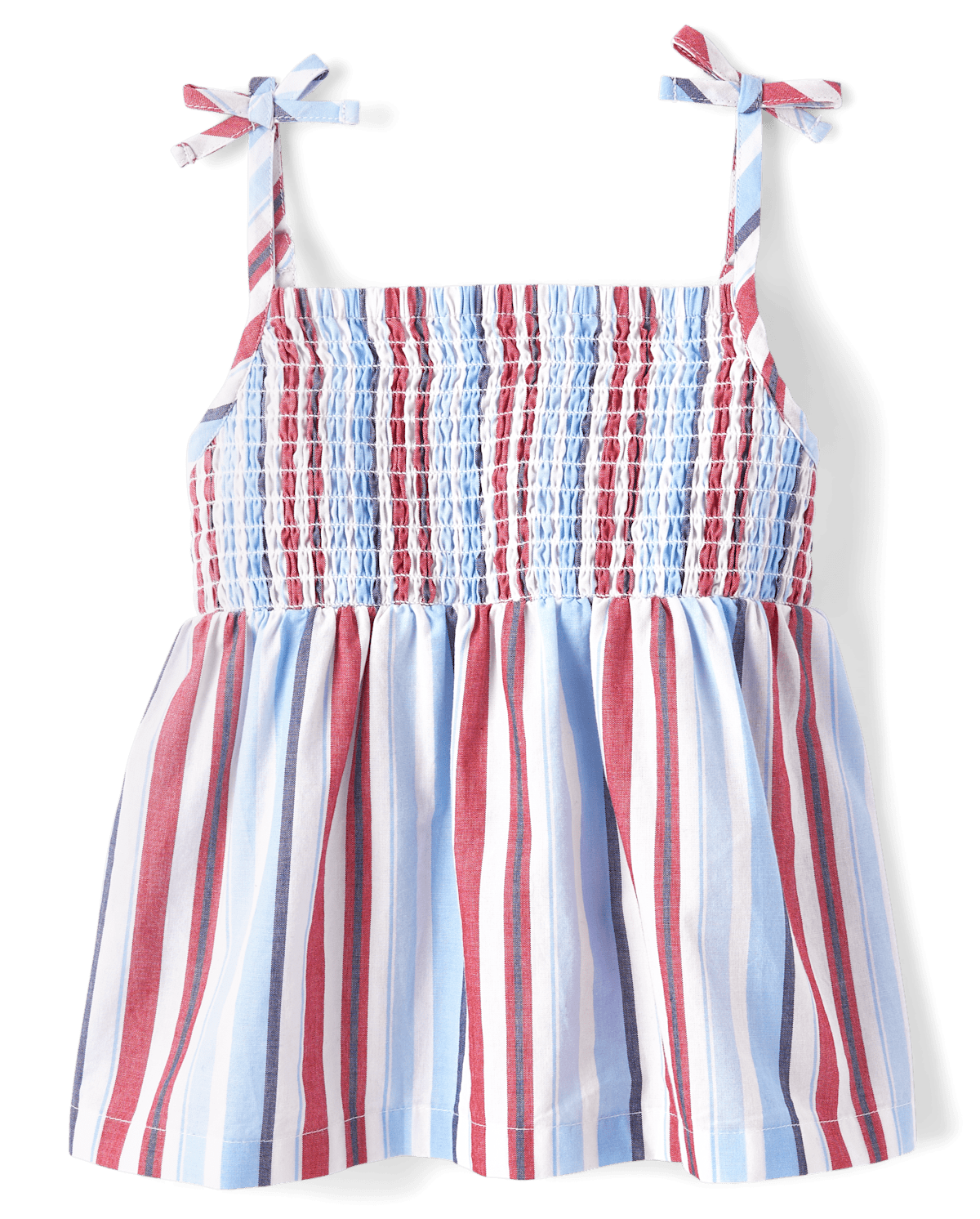 Детские топы Gymboree Girls Striped Poplin Smocked Tank Top