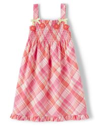 NWT Gymboree Girls Pretty Posies Plaid Smocked Top Size 12-18 18-24 /& 5T