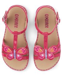 NWT Gymboree Toddler SIZE 5 Pink Butterfly Sandals ISLAND HOPPER #32516 