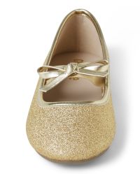 Girls glitter ballet flats on sale