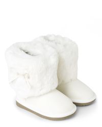 Girls white faux fur online