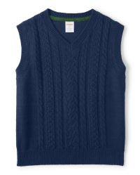 キッズ用トップス Bonpoint Green Wool-Blend Cable-Knit Gilet 3026558_1769.jpg