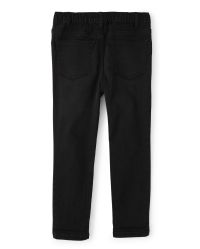 Boys Pull On Roll Cuff Jeans - Rock 