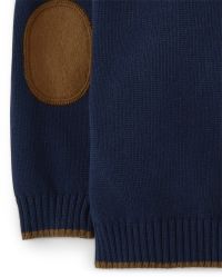 Boys Long Sleeve Cable Knit Turtleneck Sweater - All Dressed Up - GREEN