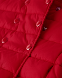 Girls Long Sleeve Ruffle Puffer Jacket BIG RED Gymboree CA
