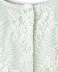 Girls Sleeveless Woven Lace Dress - GREEN | Gymboree