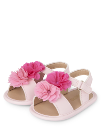 Baby Girls Flower Sandals - Time for Tea | Gymboree - PINK
