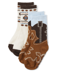 Cowboy boot 2025 baby socks