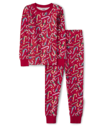 Family candy cane pajamas on sale