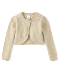 Girls metallic cardigan deals