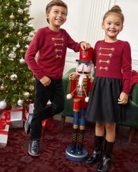 Boys Red Nutcracker Romper by Three Sisters main image 0