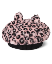 Girls Leopard Cat Beret - Ladies And Gentlemen - PINK | Gymboree
