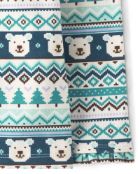 Fairisle Polar Bear Christmas Pattern Print Women Leggings