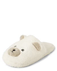 Kids polar bear deals slippers