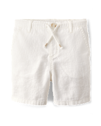 White online shorts boys