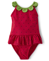Girls Strawberry One Piece Swimsuit - Splish-Splash | Gymboree - CLASSICRED