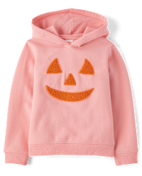 Sweat à Capuche Enfant Halloween - Imprimé Citrouille Mignon, Coupe Oversize, Manches Longues - Idéal Fêtes Et Quotidien