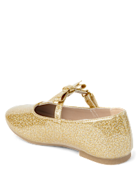 Girls glitter ballet pumps discount