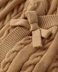 Baby Long Sleeve Cable Knit Bear 4-Piece Outfit Set Baby Long Sleeve Cable Knit Bear 4-Piece Outfit Set