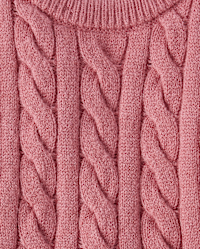 Baby girl cable knit sweater dress hotsell