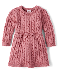 Girls cable knit dress on sale
