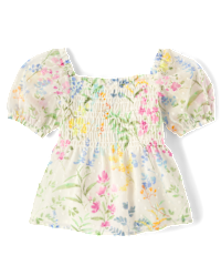 Gymboree A Pop of Daisies White Yellow Daisy Flower Tank Shirt Size 6 *S24