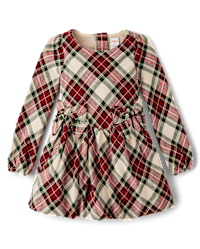 girls plaid christmas dress Christmas Party Dress for Toddler Girl, Xmas Tartan Plaid, Winter Baby –  AmimamiDoll
