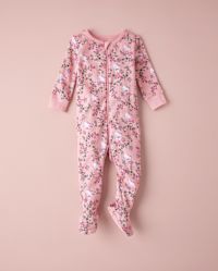 Ensemble Bébé Gymboree – Haut Renard Rose Et Pantalon Rayé, Taille 0-3 Mois, Occasion Très Bon état