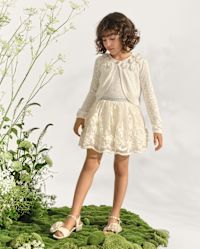 Girls Embroidered Floral Tulle Tutu Skirt - Marchesa Mini x Gymboree - WHITE | Gymboree