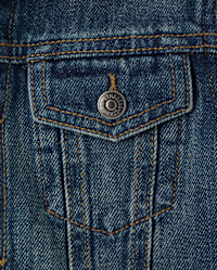 Boys Long Sleeve Relaxed Denim Jacket - Little Essentials - BLUE