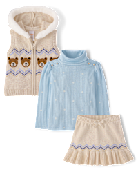 Haut Manches Longues Gymboree Holiday Shop - Taille 6-12 Mois (12M) - Motif Ours Flou - Neuf Avec étiquette