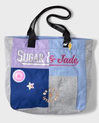 Patchwork Tote Cherries and Daisies – salvagesacs
