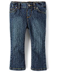 Jeans Fille The Children's Place Taille 12 - Coupe Bootcut Bleu Denim - Taille Adjustable - Occasion Très Bon État